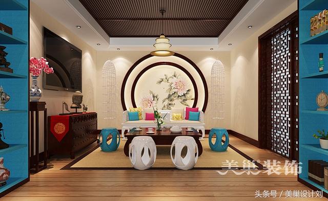 郑州别墅会所设计500新中式装修 一看都是女主人选择的效果图！