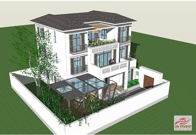 带花园三层现代风格别墅——24建筑设计案例