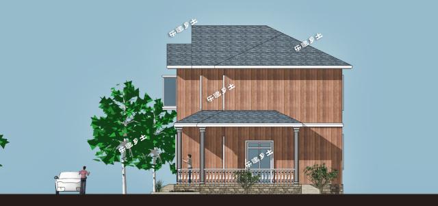 二层木屋别墅设计案例分享，亲近大自然！