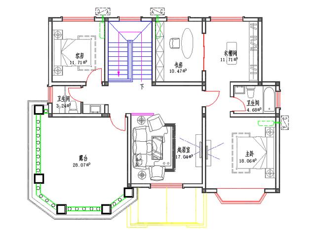 全套三层别墅设计图3厅8卧6卫14×11米，合理布局