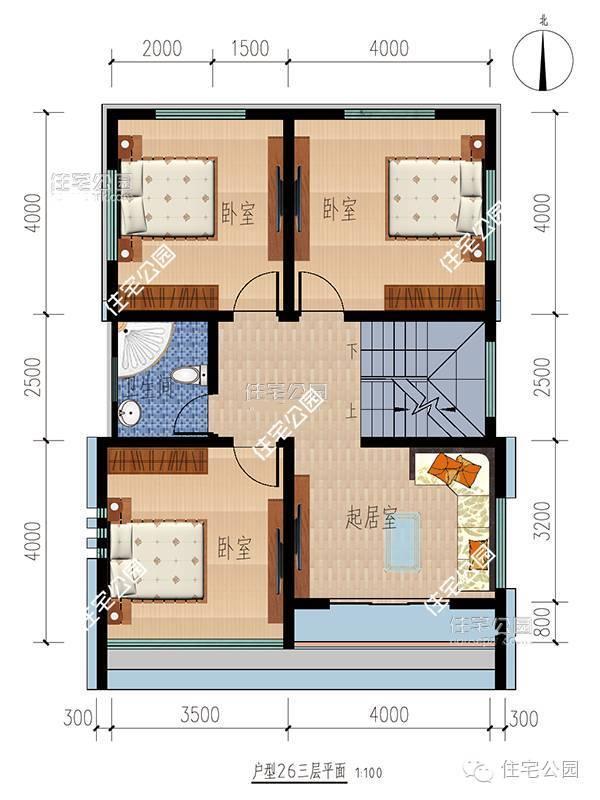 2套小别墅，7米面宽6个卧室，平屋顶坡屋顶哪个好？