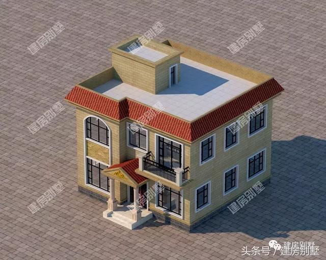 二层别墅设计图，10×11米，造价不到20万，建两栋都不贵。