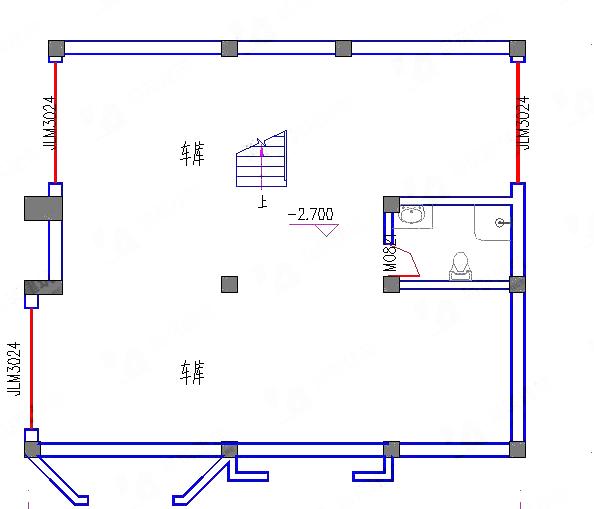 三层独栋别墅设计图，2厅8卧，地下车库+挑空客厅+豪华主卧，造价42万