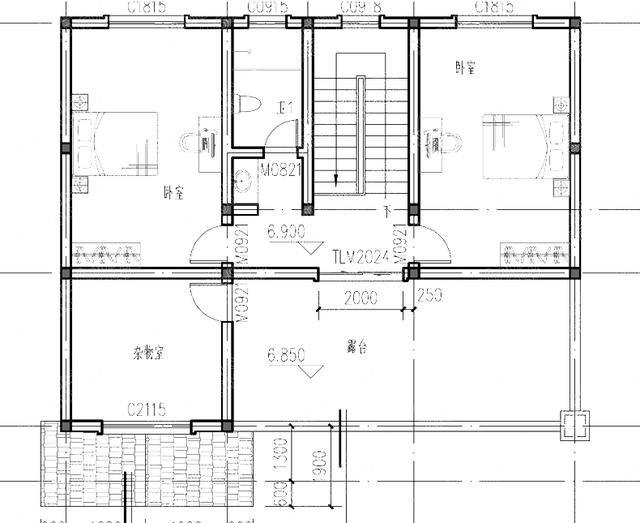 三层简欧式12×10.8米35万2厅7卧带娱乐室砖混结构独栋别墅施工图