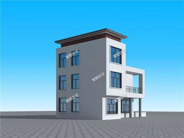 8X14米现代风格三层别墅设计图，异性框架结构，设计师真的用心了