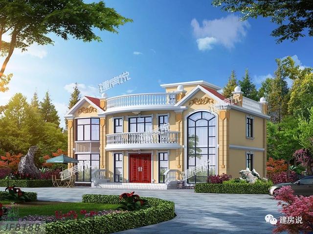 5栋漂亮的别墅设计图，送给需要建房的你，每一栋都很出色！