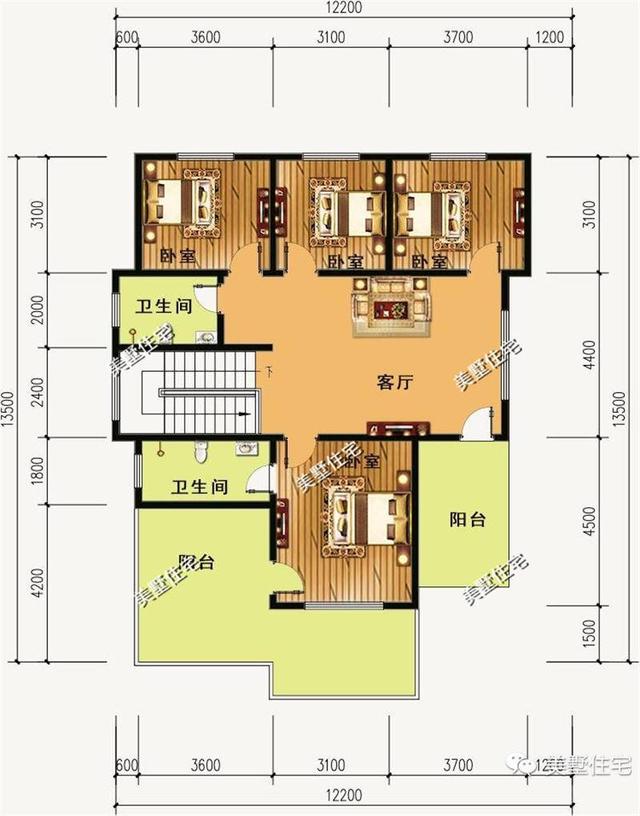 2款三层别墅设计图，简洁利落美观实用，建完全村人都羡慕，你喜欢哪一款呢？