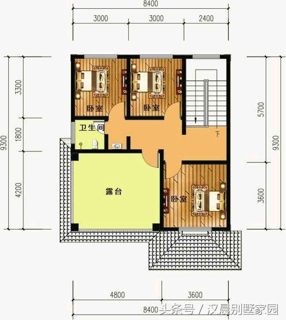 自建三层别墅，附平面设计图，造价30万左右，12X9.3米有露台和院子
