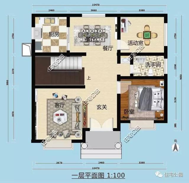 最受农村人喜欢的10套占地100平自建房设计图