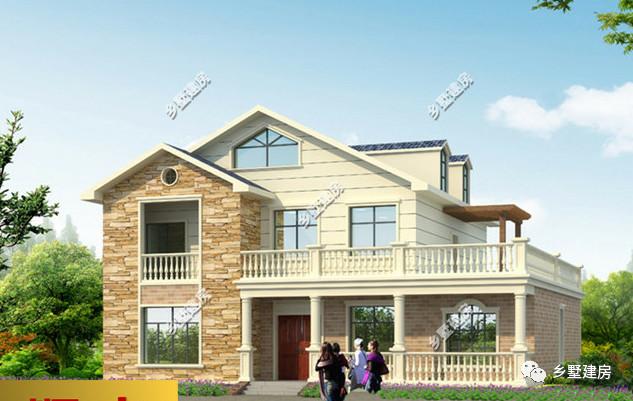 两款二层别墅小洋房设计图，造型新颖独特，美观大气，新农村建房的代表
