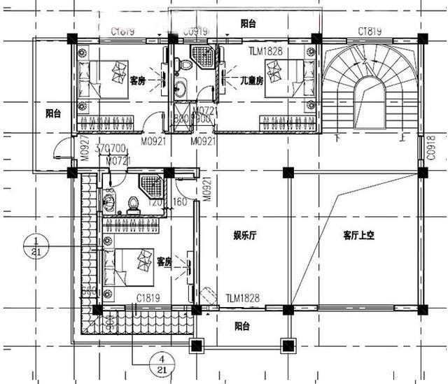 新中式四层复式别墅设计图，造价55万，能最大需要的满足生活需要