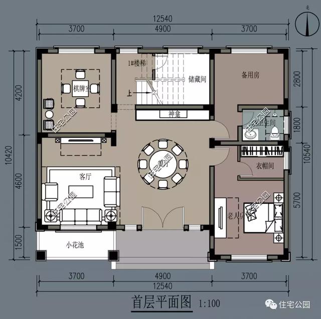 阁楼+外置厨房，10×12米二层半欧式别墅
