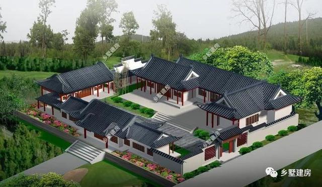 15款中国传统建筑四合院别墅设计图，款款精致，经典大气