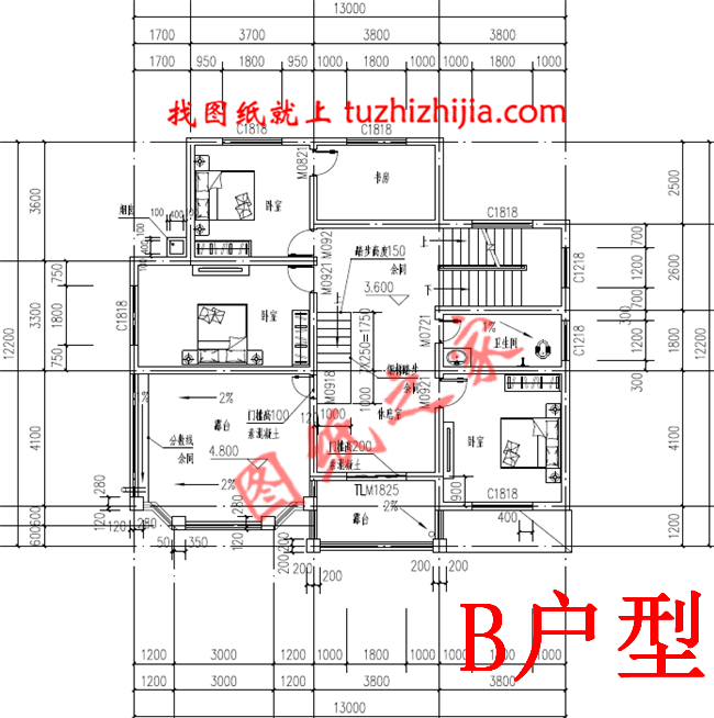 10套农村经典二层楼房设计图纸,多户型,多尺寸,总有一款适合您