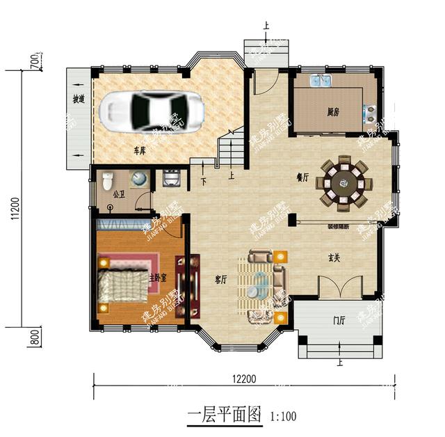 9款带车库的二层别墅设计图，主体造价都不是很高，简单实用，让别人羡慕去吧