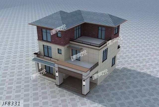 五款三层别墅设计图，不但漂亮又实用，花钱不多，户型也赞！