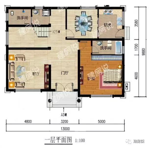 带露台的两款三层别墅设计图，简单漂亮又划算，造价都是30万左右。