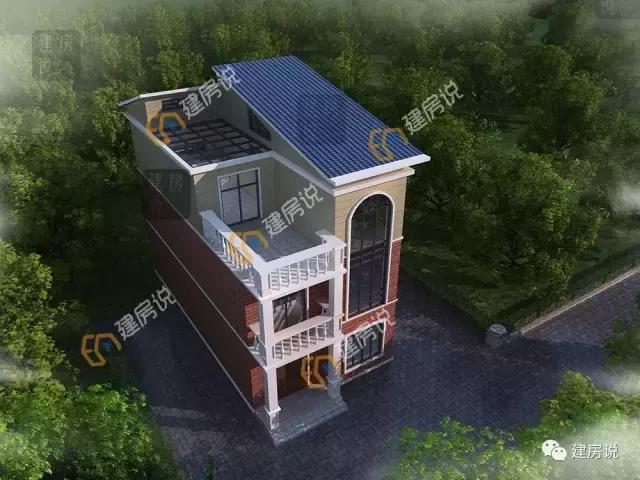 最经典的二层农村小户型别墅设计图，7x14米，美观造价也低，你不打算建一套这样的吗？