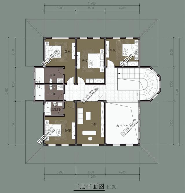 4款二层别墅设计图，现在大多人都喜欢建二层别墅，经济又实用