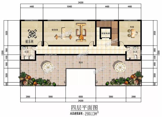 占地三百多平方米的新中式别墅设计图，如此气派的房子必定会提高生活品质