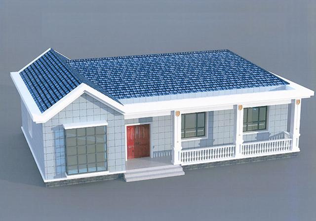 13x10米一层农村别墅设计图，不仅造价较低,而且经济实用，两厅两卫四室绝对够用！