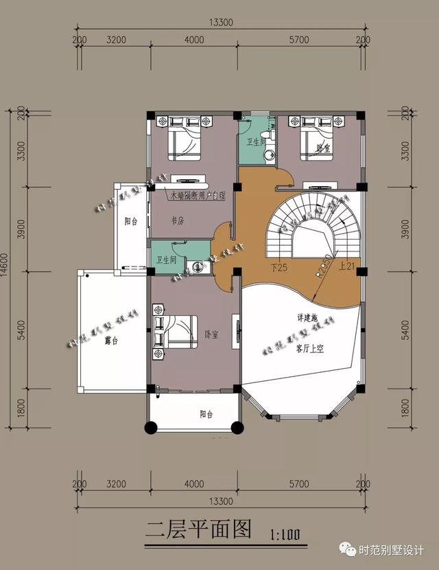 7室3厅三层欧式别墅设计图，带挑空客厅，时尚大气，施工简单，适合农村建房。