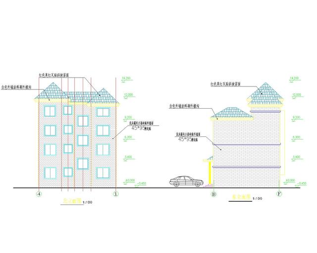 130平方米新农村自建四层别墅设计图纸及效果图