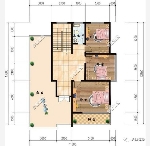 2款二层自建房别墅设计图，喜欢建二层的朋友看一看啦
