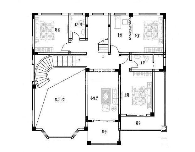 2款三层复式自建别墅设计图，大方又实用