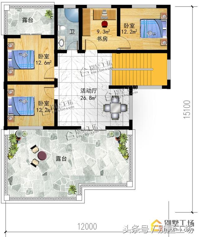 两款造价35万三层农村别墅设计图，带挑空客厅+车库，你不打算来一套吗？