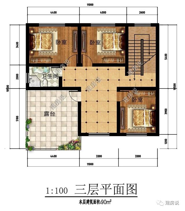 120平新中式别墅设计图，保留传统中式韵味的同时，布局符合现代人们的生活习惯