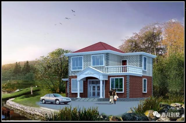 10.9米×9米砖混结构二层小户型别墅设计图，造价经济