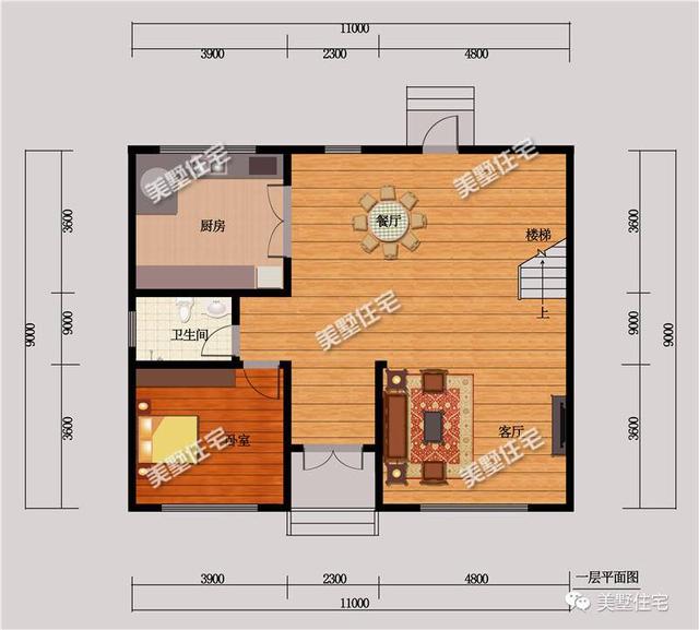 11X9米四层小宅基地现代别墅设计图，外观精致，布局合理。