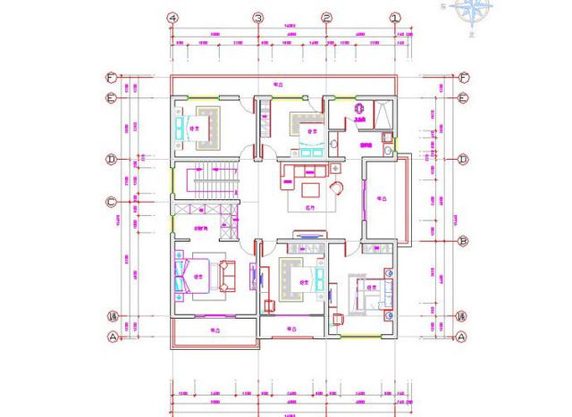 占地200平的三层大户型别墅设计图，朴素大气，室内功能完善，造价55万
