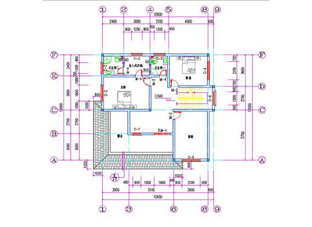 九月推荐35万三层10×13米带车库+套房农村房屋全套CAD施工效果图