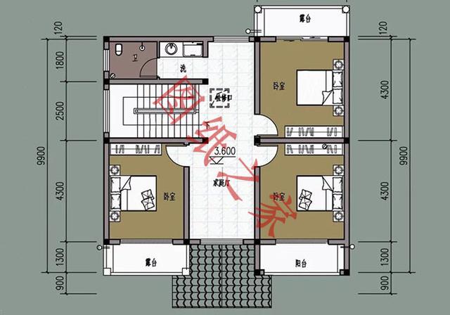 二层简单大气的现代别墅设计图，看看有没有你喜欢的。