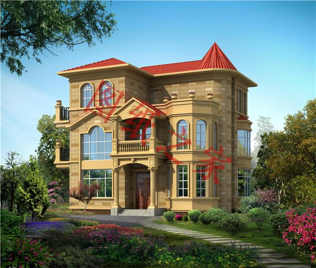 5套三层别墅设计图，结构合理舒适，造价实惠。