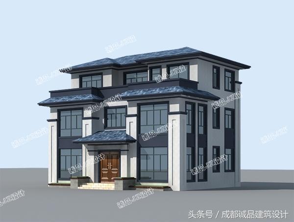 占地16米*10米的新中式自建房，是你喜欢的风格吗？