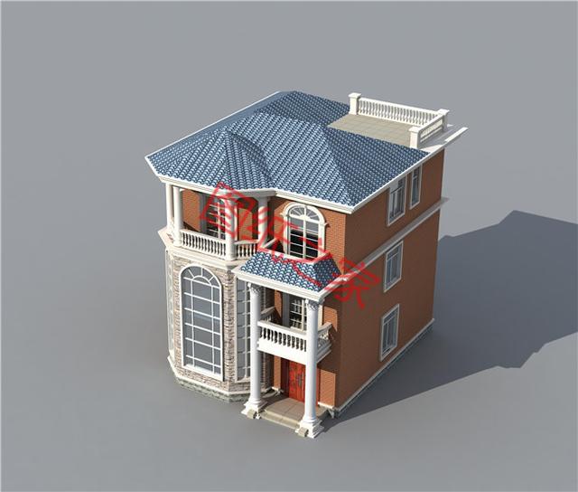 5套三层的自建房图纸，包括效果图和平面图，给要建房的朋友参考