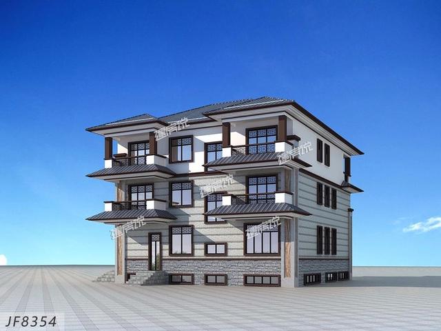 新中式别墅设计图，大气恢弘、气派非凡!