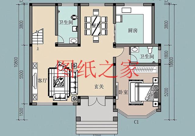 二层农村自建房,外观新颖独特,您的建筑在村里独一无二