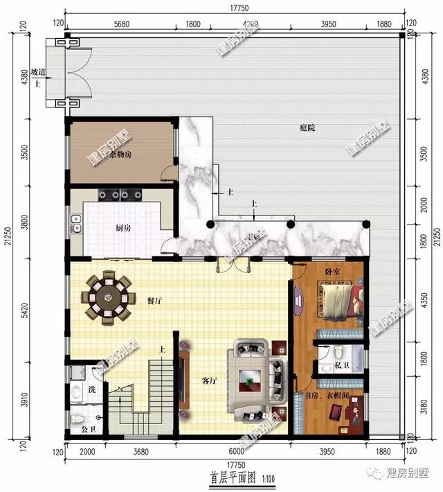 15.8×16.8米三层新中式别墅设计图，城市人都羡慕这样的别墅！