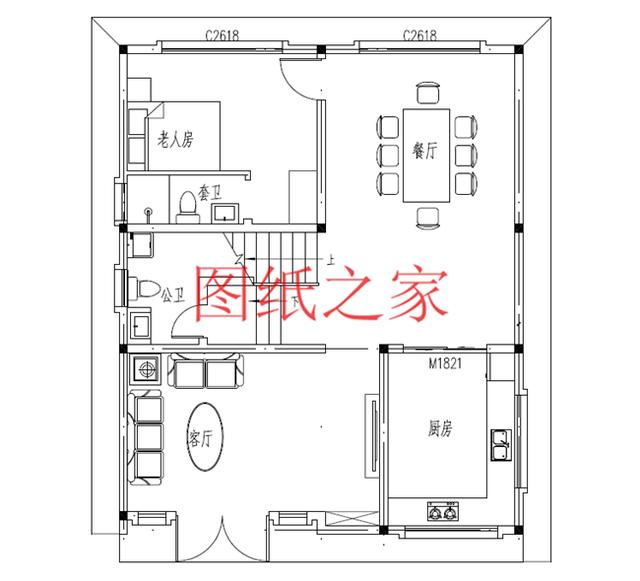 两款小宅基地的二层别墅设计图，4室3厅2卫阳台，小户型二层别墅也能住得很宽敞！
