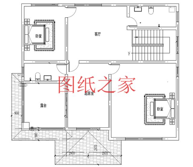 简约接地气的三层别墅设计图，占地150平却有6、7个卧室，住起来绝对舒适宽敞！