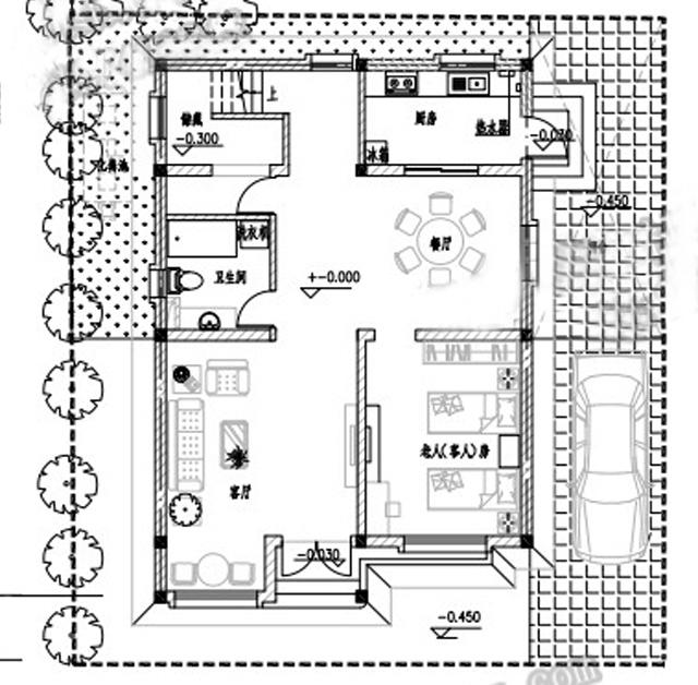 两层简约实用二层别墅设计图，造价低，是你想要的那一款！