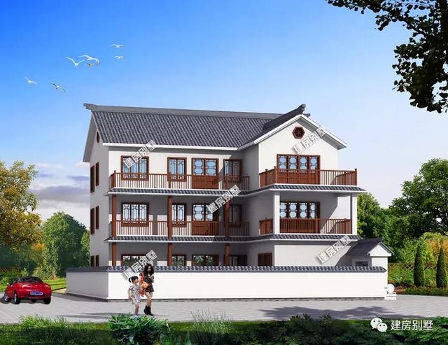 两款新三层中式别墅设计图，建一栋会显得更有意义和有经济价值！