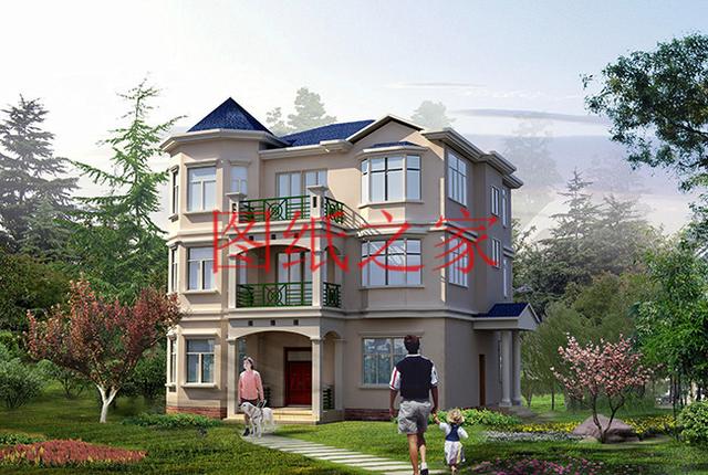 分享3套美观大气的三层别墅设计图，适合普通家庭修建