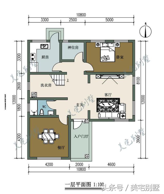 田园小别墅设计图，10.8X12挑空客厅，您喜欢吗？