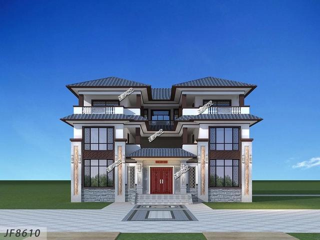 新中式别墅设计图，彰显家业，愿您人丁兴旺！
