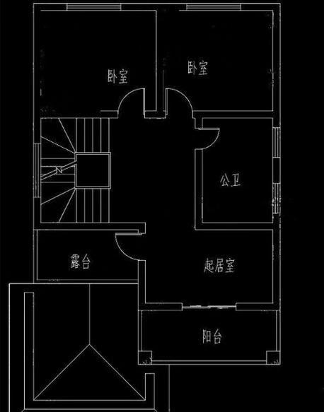 小户型别墅设计图，挑空客厅设计，五室三厅非常实用